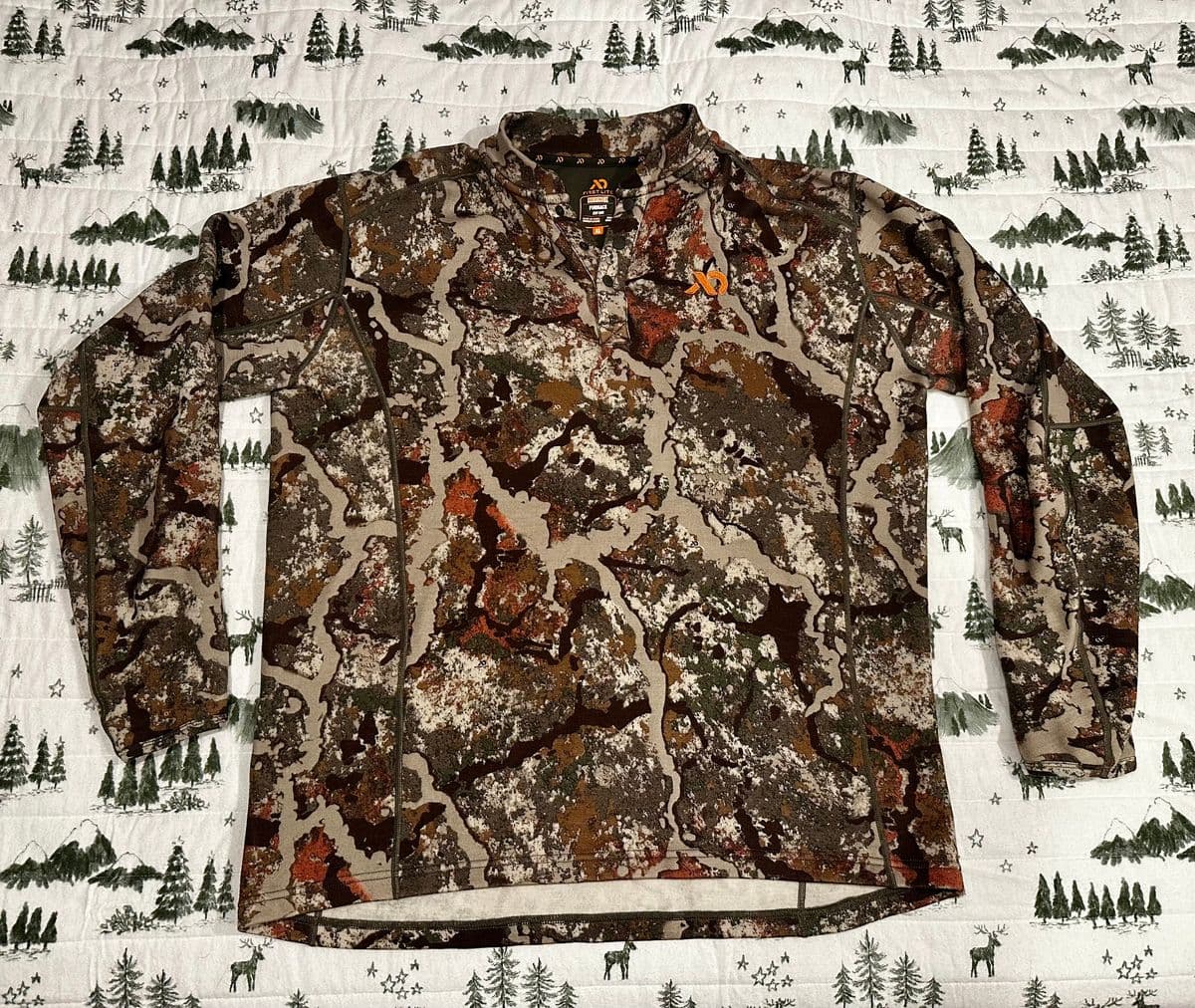 First Lite Furnace 350 Henley, MarinoX - XL - Specter