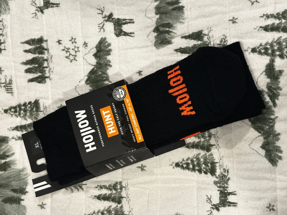 HOLLOW Socks Hunt Over The Calf - XL - Black