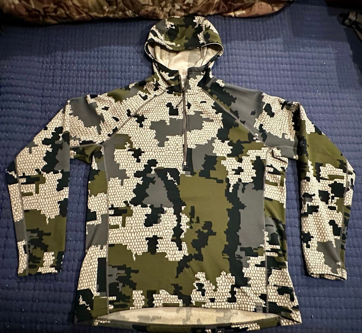Kuiu Peloton 200 Zip-T Hoodie - L - Verde