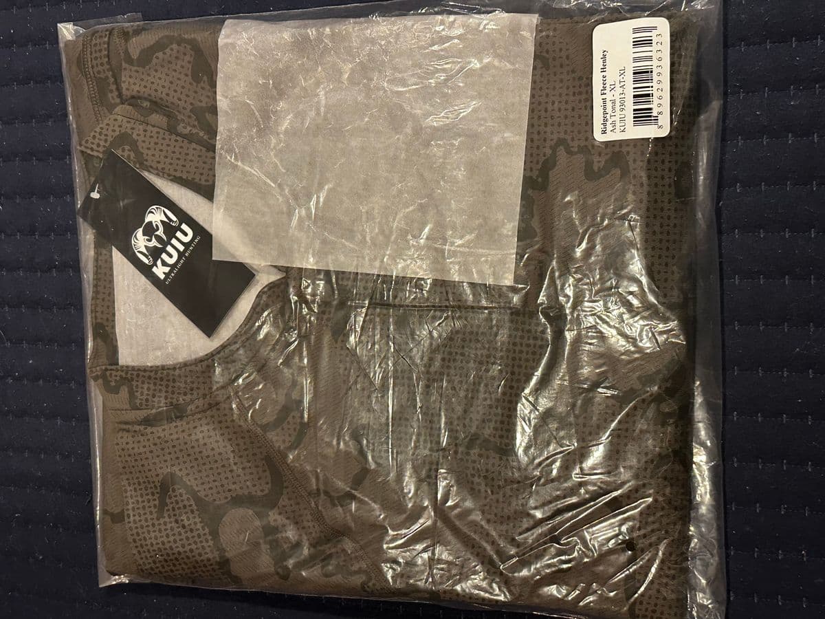 Kuiu Ridgepoint Fleece Henley - XL - Ash Tonal