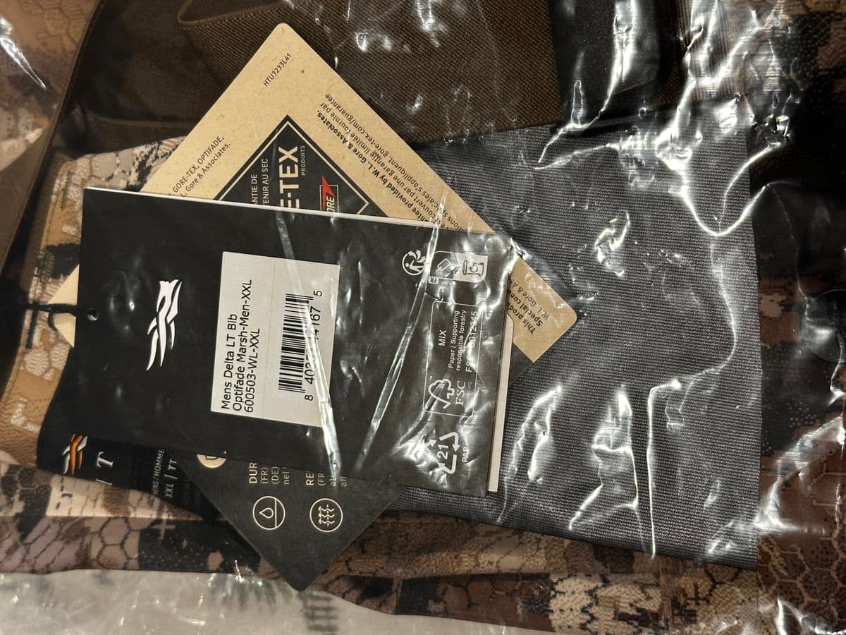 Sitka Delta LT Bib - 2XL XXL - Marsh